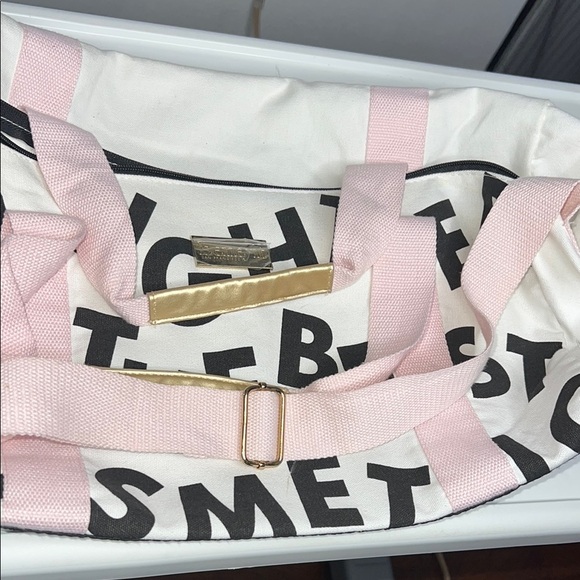 Benefit Pink and Black Travel Bag with Bold Design - Picture 4 of 7